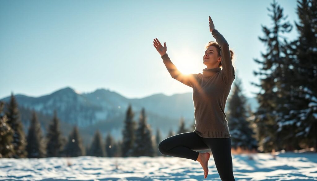 winter yoga poses